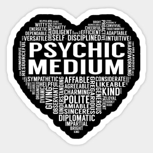 Psychic Medium Heart Sticker